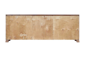 Mid 20th Century Swedish Low Open Bookcase in Walnut — thumbnail 2