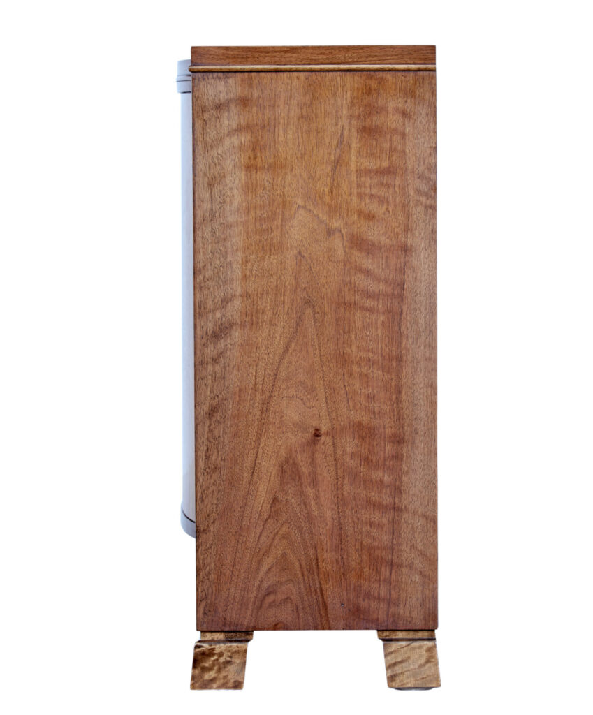 Mid 20th Century Swedish Low Open Bookcase in Walnut — image 4