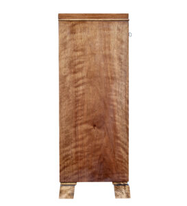 Mid 20th Century Swedish Low Open Bookcase in Walnut — thumbnail 3