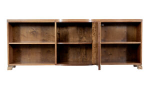 Mid 20th Century Swedish Low Open Bookcase in Walnut — thumbnail 5