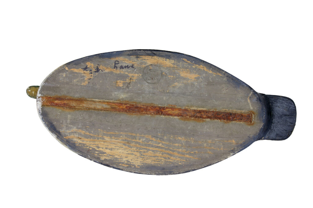 Large Early 20th Century Scandinavian Hand Painted Decoy Duck — image 5