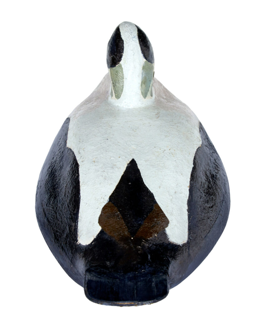 Large Early 20th Century Scandinavian Hand Painted Decoy Duck — image 4