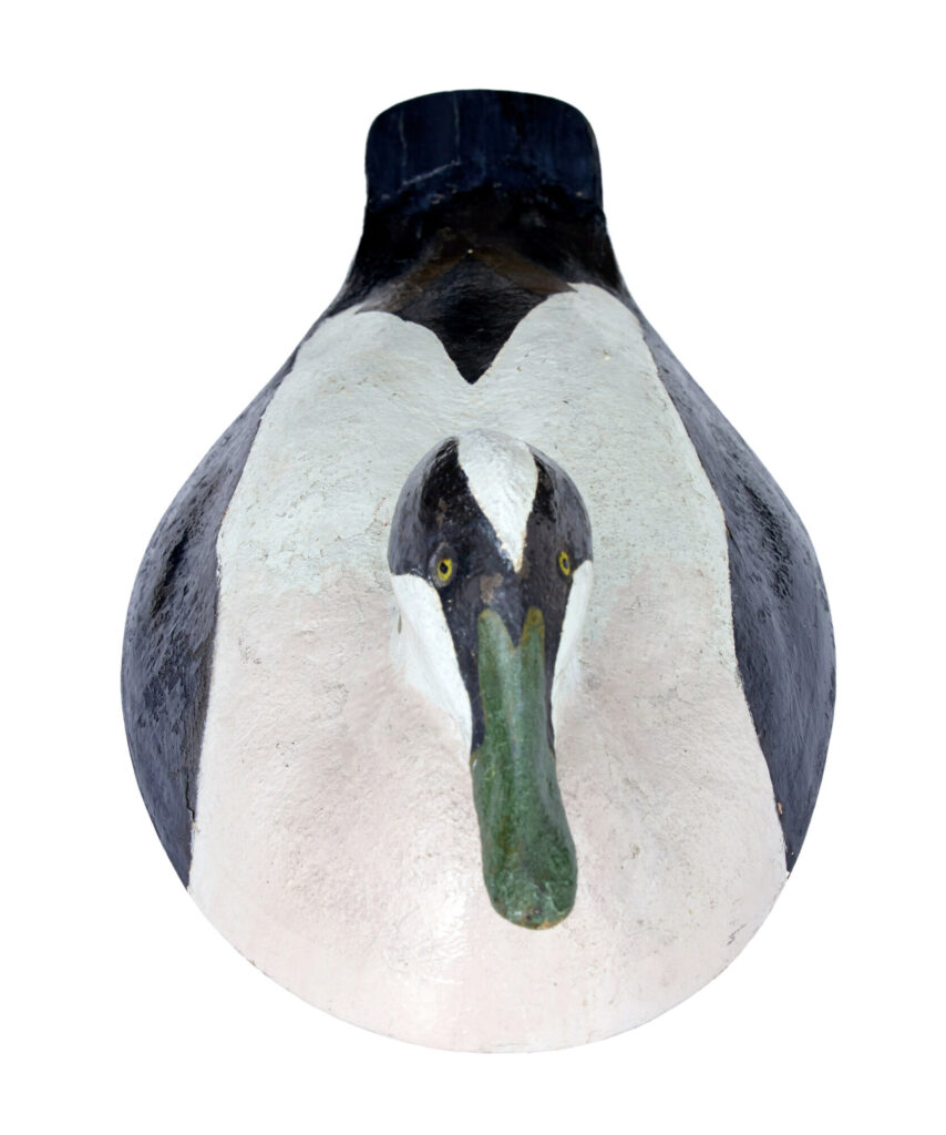 Large Early 20th Century Scandinavian Hand Painted Decoy Duck — image 2