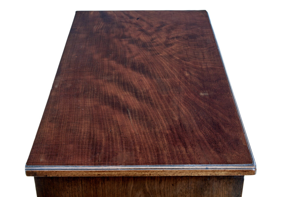 Mid 18th Century Mahogany Kneehole Desk — image 4