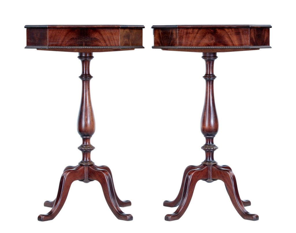 Pair of Mid Century Mahogany Side Tables — image 3