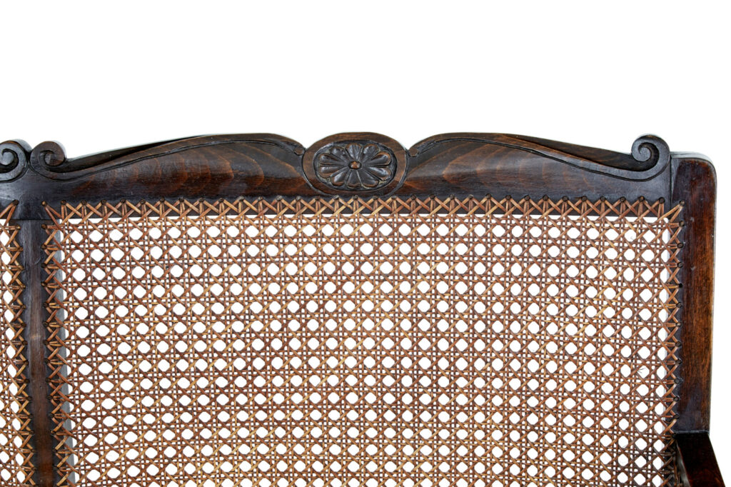 20th Century Oak Cane Work Sofa — image 3
