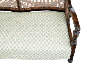 20th Century Oak Cane Work Sofa — thumbnail 4
