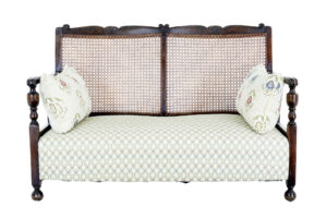 20th Century Oak Cane Work Sofa — thumbnail 2