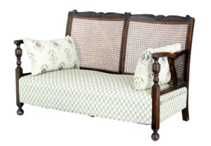 20th Century Oak Cane Work Sofa — thumbnail 1