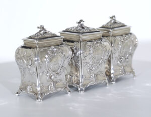 Rare Set of 3 Georgian Tea Caddies by Emick Romer — thumbnail 12