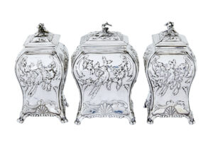 Rare Set of 3 Georgian Tea Caddies by Emick Romer — thumbnail 17