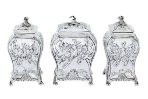 Rare Set of 3 Georgian Tea Caddies by Emick Romer — thumbnail 2