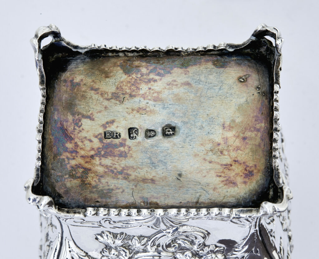 Rare Set of 3 Georgian Tea Caddies by Emick Romer — image 6