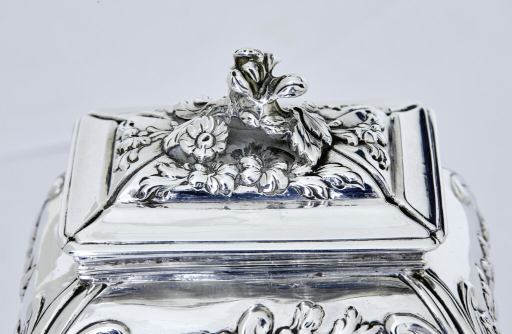 Rare Set of 3 Georgian Tea Caddies by Emick Romer — image 8