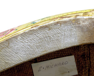 Near Pair of 18th Century Louis Xv Gilt Armchairs by Michard — thumbnail 6