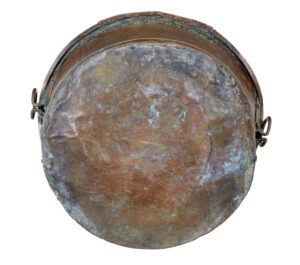 19th Century Embossed Brass Copper Cooking Pot — thumbnail 5