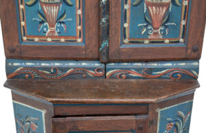 Traditional Rustic Swedish Painted Pine Cupboard — thumbnail 10