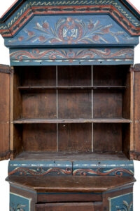 Traditional Rustic Swedish Painted Pine Cupboard — thumbnail 8