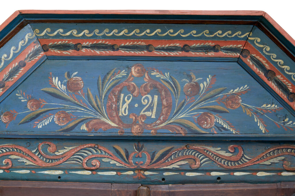 Traditional Rustic Swedish Painted Pine Cupboard — image 6