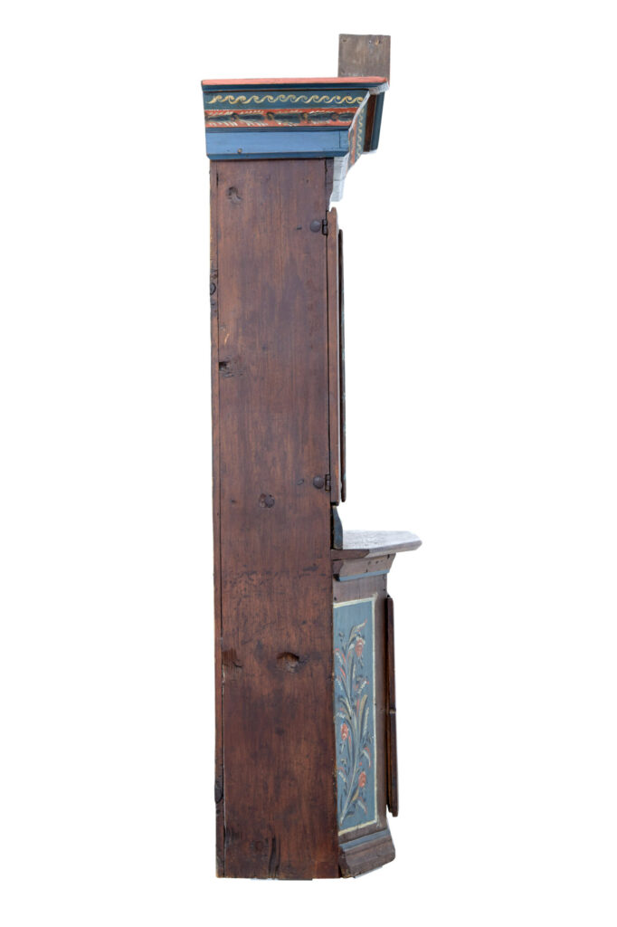 Traditional Rustic Swedish Painted Pine Cupboard — image 4