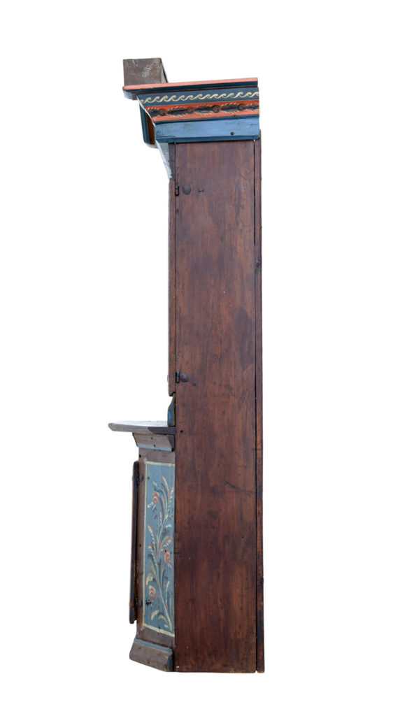 Traditional Rustic Swedish Painted Pine Cupboard — image 2