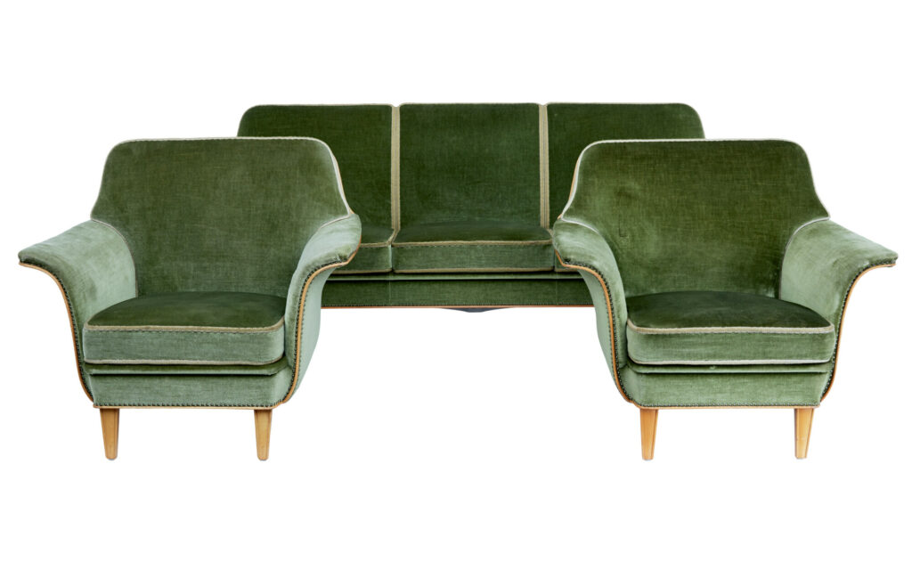 MID 20TH CENTURY SWEDISH 3 PIECE SUITE