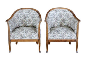 Pair of Art Deco Birch Armchairs — thumbnail 1