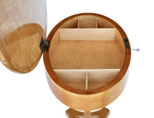 Swedish Birch Lyre Form Side Table — thumbnail 7