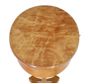 Swedish Birch Lyre Form Side Table — thumbnail 6