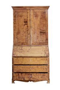 19th Century Swedish Birch Bureau Bookcase — thumbnail 4
