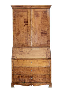 19th Century Swedish Birch Bureau Bookcase — thumbnail 1