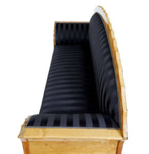 Impressive 19th Century Empire Carved Birch Sofa — thumbnail 2