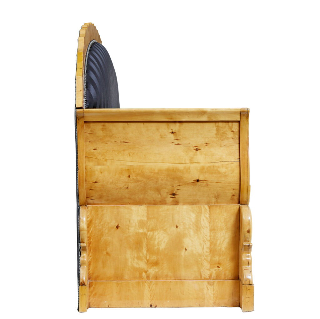 Impressive 19th Century Empire Carved Birch Sofa — image 10