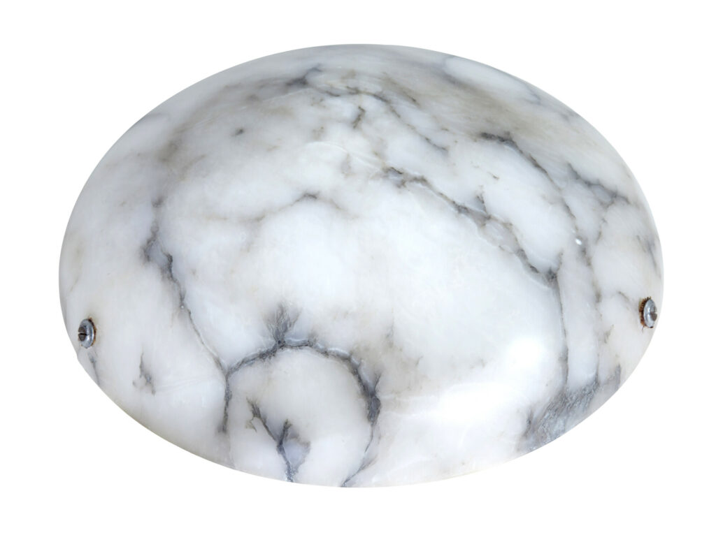 Alabaster Art Deco Ceiling Light — image 2