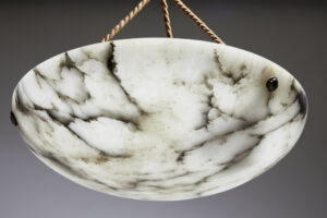 Alabaster Art Deco Ceiling Light — thumbnail 4