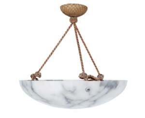 Alabaster Art Deco Ceiling Light — thumbnail 1