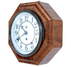 Art Deco Walnut Wall Clock by Junghans — thumbnail 5