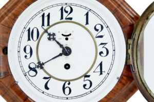 Art Deco Walnut Wall Clock by Junghans — thumbnail 6