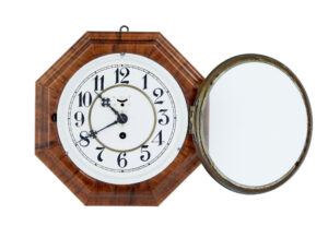 Art Deco Walnut Wall Clock by Junghans — thumbnail 2