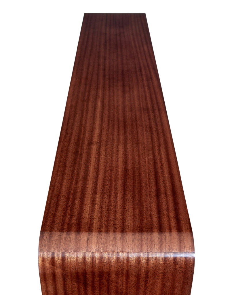 Swedish Mid Century Mahogany Low Open Bookcase — image 4