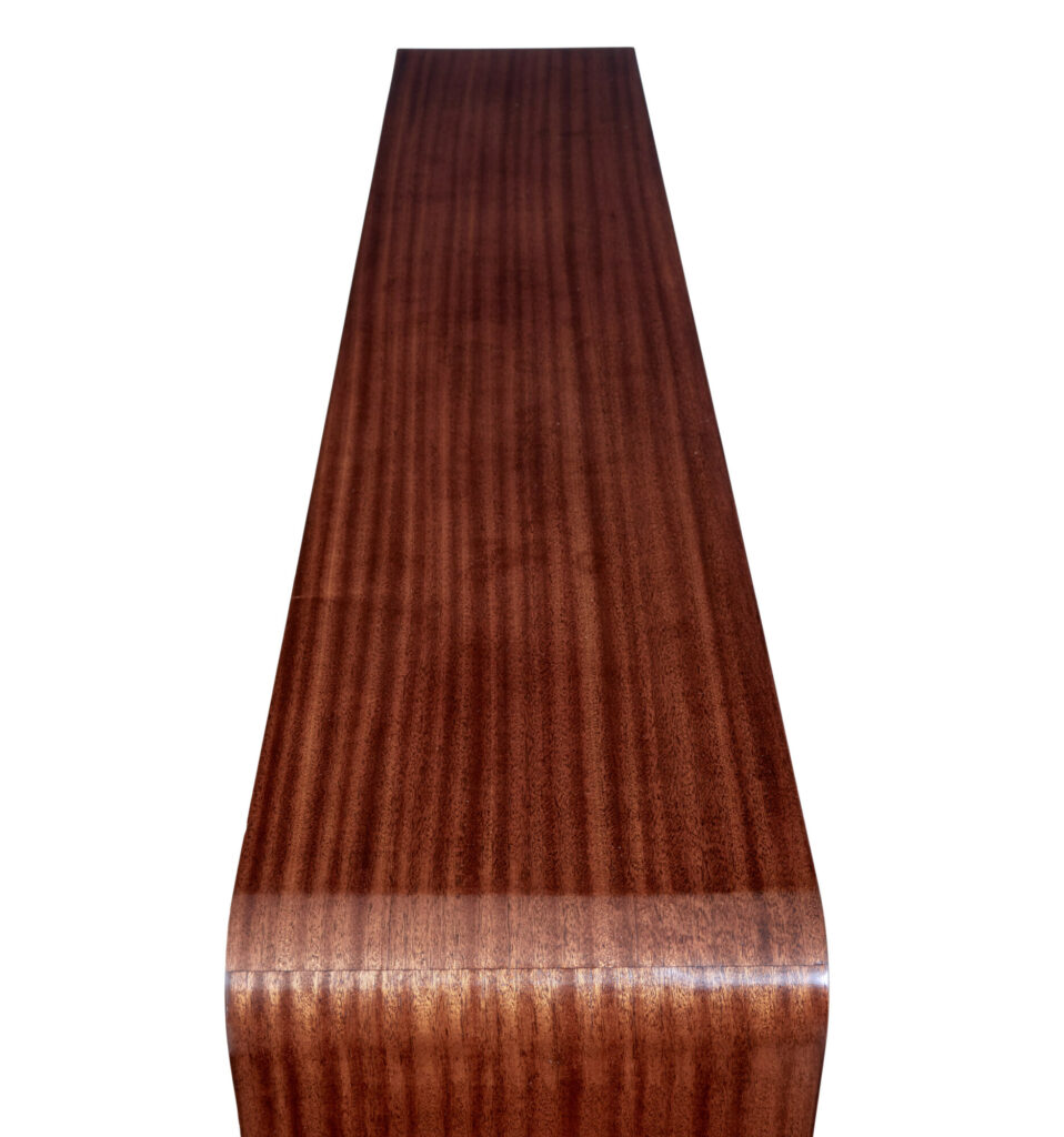 Swedish Mid Century Mahogany Low Open Bookcase — image 3