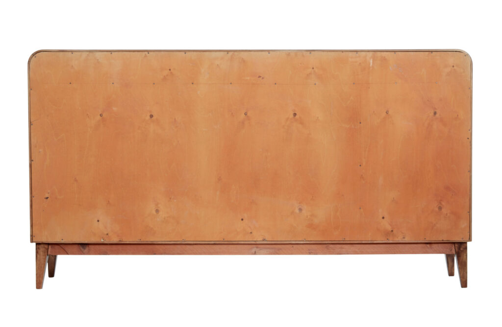 Swedish Mid Century Mahogany Low Open Bookcase — image 7