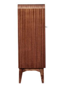 Swedish Mid Century Mahogany Low Open Bookcase — thumbnail 6