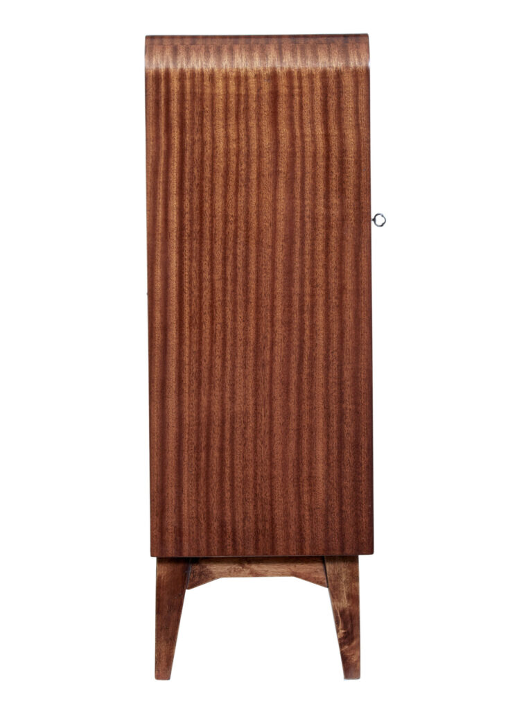 Swedish Mid Century Mahogany Low Open Bookcase — image 6