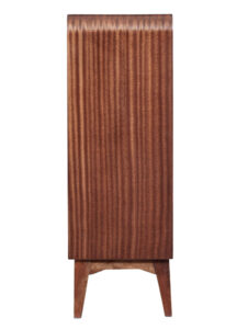 Swedish Mid Century Mahogany Low Open Bookcase — thumbnail 8
