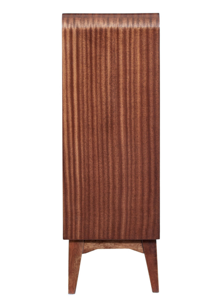 Swedish Mid Century Mahogany Low Open Bookcase — image 8