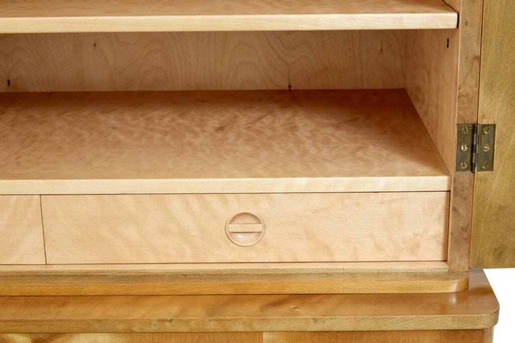 Mid 20th Century Birch Cabinet Ljungstedtska Skolan — image 4