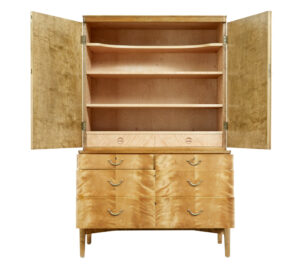 Mid 20th Century Birch Cabinet Ljungstedtska Skolan — thumbnail 9