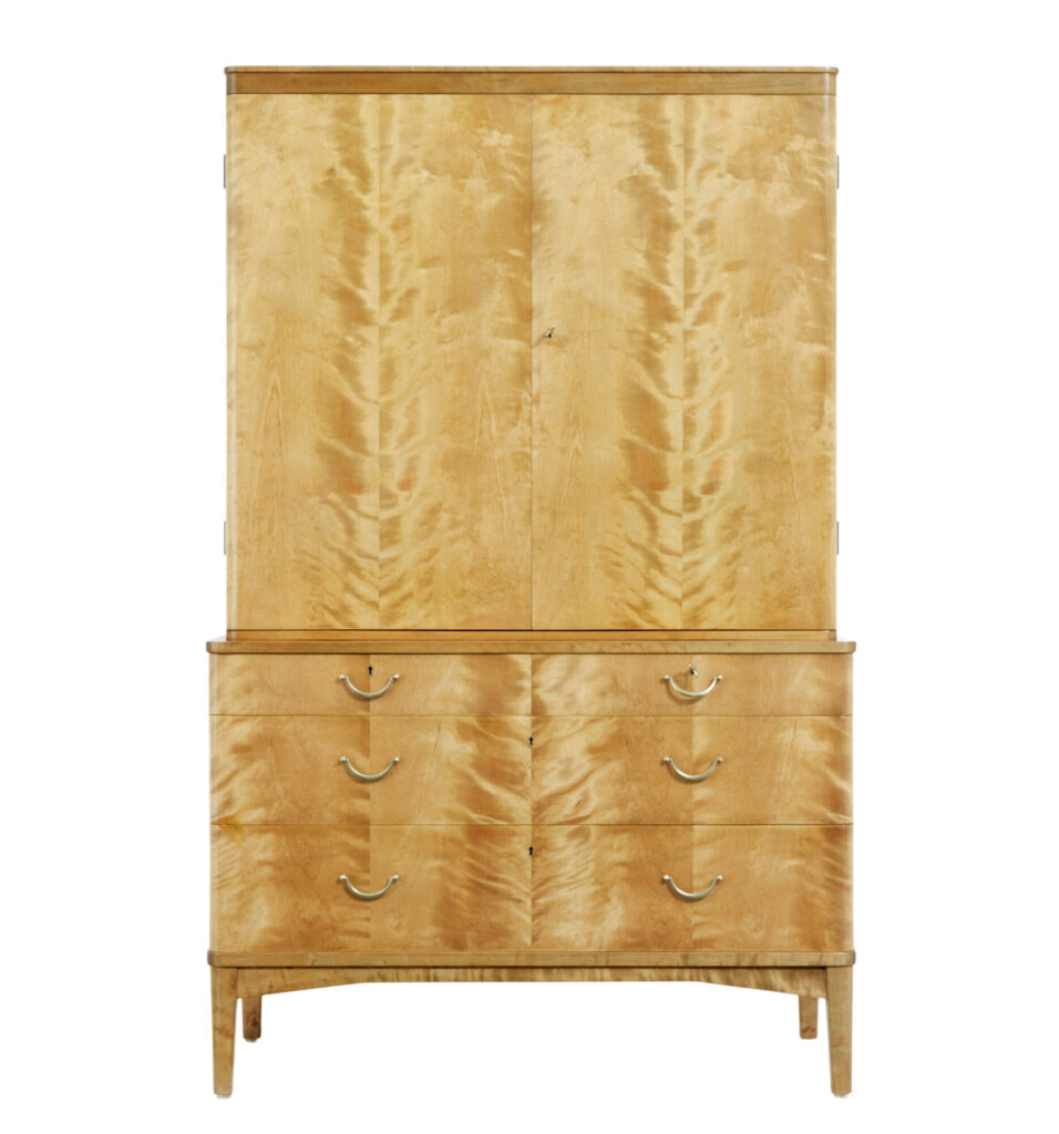 Mid 20th Century Birch Cabinet Ljungstedtska Skolan — image 11