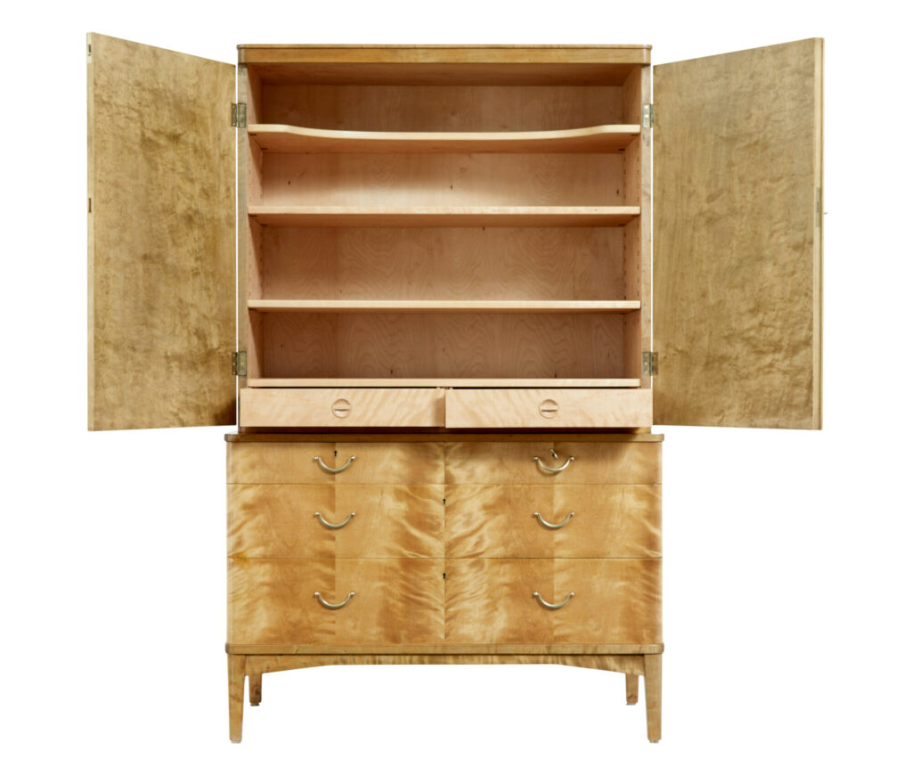 Mid 20th Century Birch Cabinet Ljungstedtska Skolan — image 10
